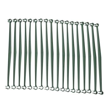 Imagem de 36 Pacotes de Conectores de Treliça para Plantas, Treliça de Escalada para Vasos de Flores de 11,8 Polegadas Com 2 Clipes de Plantas Estáveis ​​de Encaixe, Suporte para Estaca de