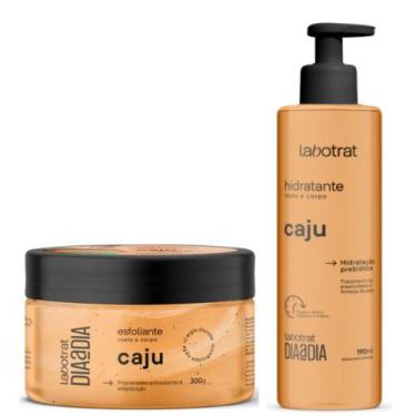 Imagem de Kit Hidratante 190ml + Esfoliante 300g Labotrat Corpo e Rosto, kit caj