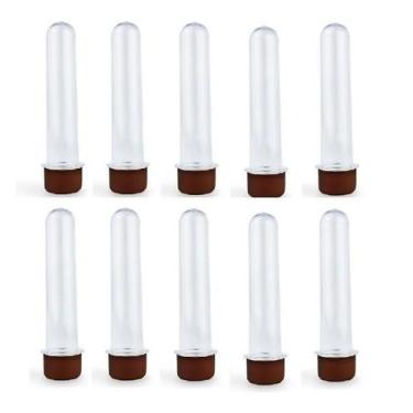 Imagem de Kit 70 Tubetes Marrom 12Cm Acrílico Para Personalizar Festa - Lynx Pro