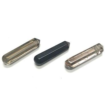 Imagem de Coleção Zentron Crystal: 60 mm de cristal de pedras preciosas naturais 5 cm + varinha e bolsa de veludo (quartzo moky)