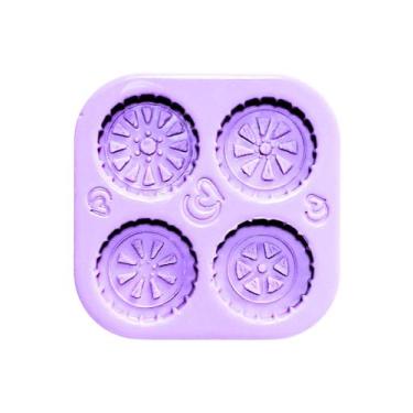 Imagem de F1812 molde de silicone rodas confeitaria biscuit - Confeitaria dos Mo