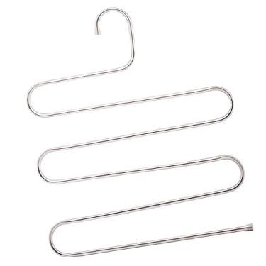 Imagem de Cabide Inox para Calças de Metal Multifuncional em S