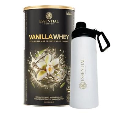 Imagem de Vanilla Whey Lata 30 Doses + Garrafa Essential Branca 700ml Exclusiva