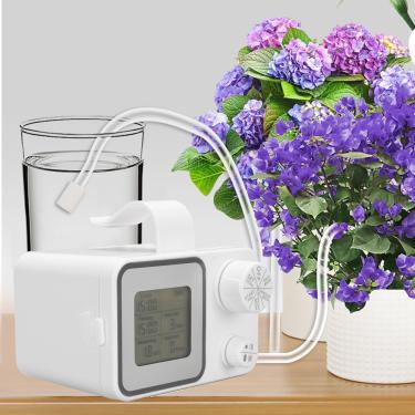 Imagem de sistemas de Rega Automática, Kit de Irrigação Automática de Gotejamento Programável Timer de Água, sistemas Automático de Rega Interior de Planta para Plantas para Plantas Em