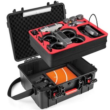 Imagem de STARTRC Capa Dupla Camada Avata 2, Capa Rígida De Transporte À Prova D'Água Para Dji Avata 2 Fly More Combo Com Dji Goggles 3/Rc Motion 3/Controle Remoto Fpv 3, Hub De Carregamento De Bateria, Acess