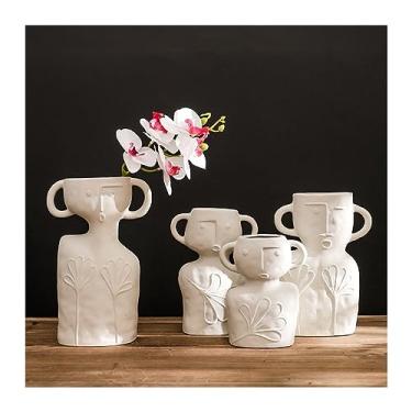 Imagem de Vaso 1pc criativo corpo humano arte design vasos e vasos, cor sólida moderno e minimalista restaurante sala de estar vaso decorações Vaso de flores(Grande)