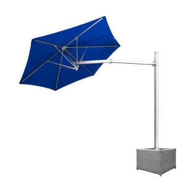 Imagem de Ombrelone Lateral 2,40m de Diâmetro Em Alumínio Base Cachepô Persianet