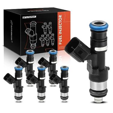 Imagem de A-Premium Injetores de combustível compatíveis com Ford Explorer, Explorer Sport Trac & Mercury Mountaineer 2005 V6 4.0L, Flex, conjunto de 6, substituição # 0280158066, 822-11191