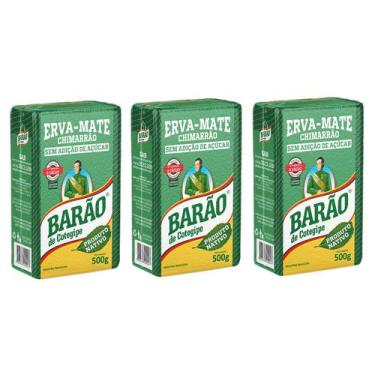 Imagem de Kit 3 Erva Mate Nativa à Vácuo Barão 500g - Barão de Cotegipe
