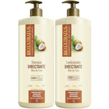 Imagem de Kit 1 Shampoo 1 Condicionador Umectante 1 L Bio Extratus - BIOEXTRATUS