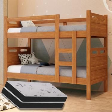 Imagem de Beliche Jaspe com 2 colchões  D28 Espuma
