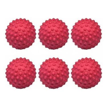 Imagem de 6x Bolinha Cravo para Cachorro Pet Anti Stress e Massagem Mãos e Pés -