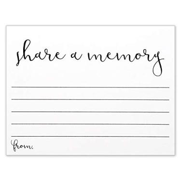Imagem de Share A Memory Cards For Celebration Of Life – Tamanho 10,7 x 13,7 cm – Pacote com 40