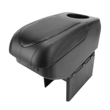Imagem de Organizador do Console do Centro de Carros Universal, Caixa de Armazenamento de Apoio de Braço de Camada Dupla Com 6 Portas USB, Centro de Armado de A Braço de A Braço do Console