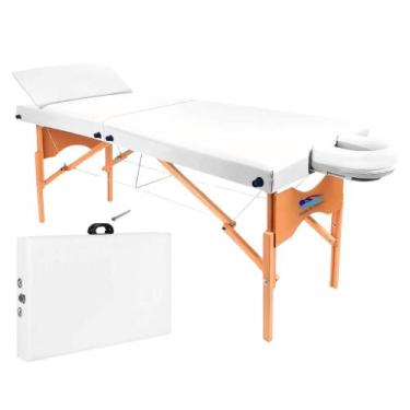 Imagem de Maca Portátil Reclinável Pro03 300Kg Madeira Cabo de Aço Dobrável Apoi