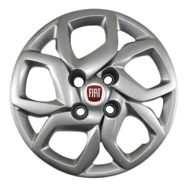 Imagem de Calota Aro 14 Fiat Mobi Argo Palio Uno Siena Cor Prata - GRID