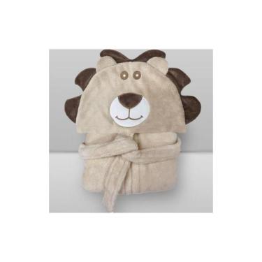 Imagem de Roupão Infantil Laço Bebê Power Sec Animada - LACO BEBE, 1-2, Leao beg