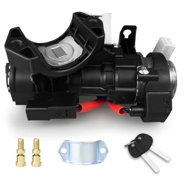 Imagem de 81910-M7110 Conjunto de carcaça do interruptor de ignição com 2 chaves compatível com Kia Forte 2019-2021, Soul 2020-2022, Seltos 2021-2023, conjunto de carcaça de bloqueio de ignição substitui