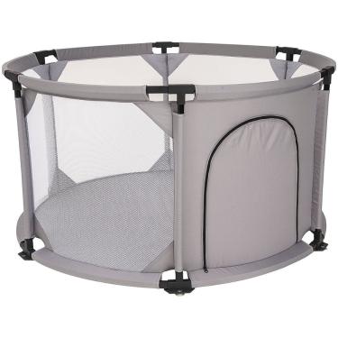 Imagem de Cercadinho para Bebe Chiqueirinho Kiddo Ici 134 x 134 Cinza