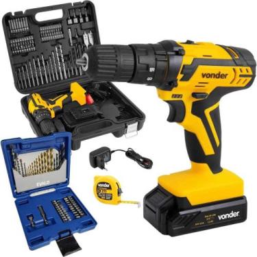 Imagem de Parafusadeira Impacto 12V com Bateria Carregador PFV074 VONDER e Estoj