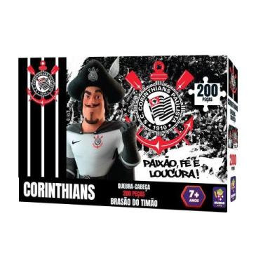Imagem de Quebra-Cabeça Corinthians Brasão 200 Peças - Mimo