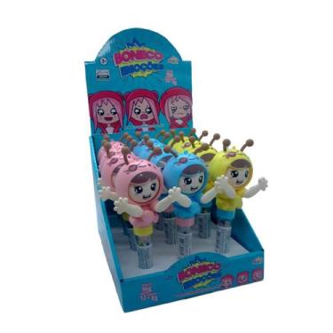 Imagem de Boneco Emoções c/ balinhas tutti frutti caixa c/ 12 unidd - Royal Toys