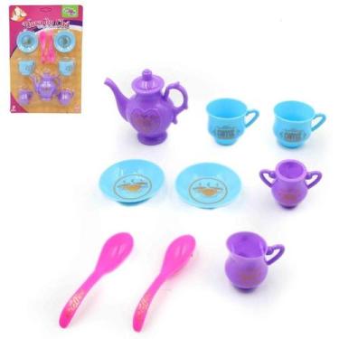 Imagem de Kit Cozinha Infantil Jogo De Chá Brinquedo Comidinha 9 Pçs - Wellmix