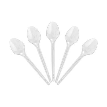 Imagem de Mini Colher Cristal Transparente - 100 Unidades