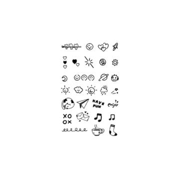 Imagem de Tatuagens de melhores amigas, Xo Ox, avião de papel, foguete, tatuagens de lua, duram de 1 a 2 semanas, aparência de tatuagem real, resistentes à água, resilientes,13,5 x 10,5 cm