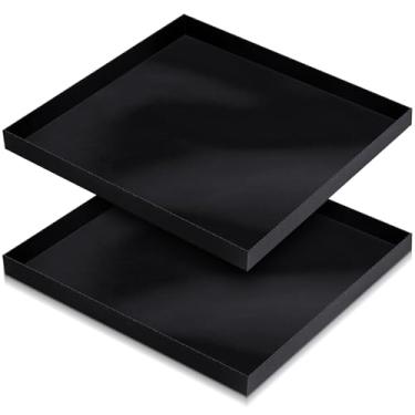 Imagem de Teenyyou 2 peças cesta de forno sólido PTFE de 33,5 x 33,5 x 2,5 cm, bandejas antiaderentes para acessórios de forno rápido, batatas frango, asas de frango, aquecimento de pão