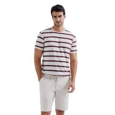 Imagem de Bermuda Hering  linho Fio Tinto Marfim