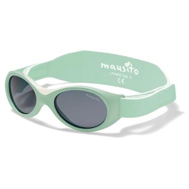 Imagem de Mausito Óculos de sol para bebês de 0 a 24 meses | Óculos de sol infantis flexíveis livres de BPA com alça ajustável | Sunnies 100% de proteção UV, Hortelã, 0-24 months