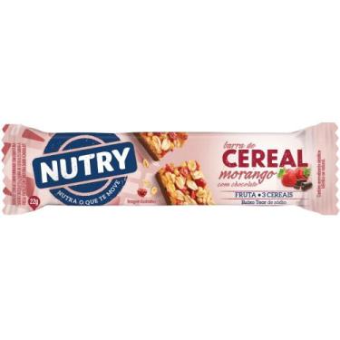 Imagem de Kit c/ 4 Barra de Cereal Nutry Morango com Chocolate 22g