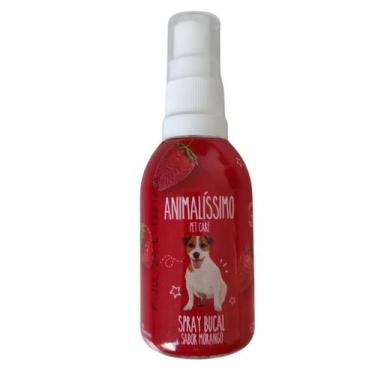 Imagem de Spray Bucal Animalissimo Cachorro Gato Cães Higiene Pet, Morango