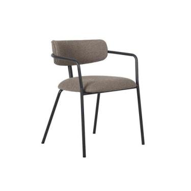 Imagem de Cadeira De Jantar Lile Bouclé Rivatti - Cinza