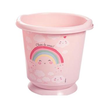 Imagem de Banheira Sensitive 17,2 Lts Infantil Ofurô De Bebê Plasútil, Arco-íris
