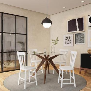 Imagem de Conjunto 2 Cadeiras de Cozinha Frisco Branca - Mobly