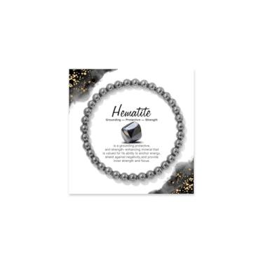 Imagem de Pulseira com contas de pedra granada natural, equilíbrio de proteção, cristal glamoroso, Large, Cristal, Sem Pedra Preciosa