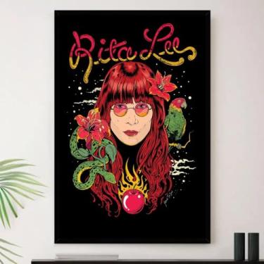 Imagem de Genérico, Quadro Rita Lee Rainha Do Rock Arte Decorativo A3 35x45cm