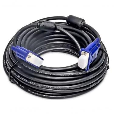 Imagem de Cabo Para Monitor E Projetor Vga Db15 Com Filtro 5 Metros Preto