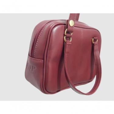 Imagem de Bolsa Couro Pequena Briefcase Zup Cor Bordô