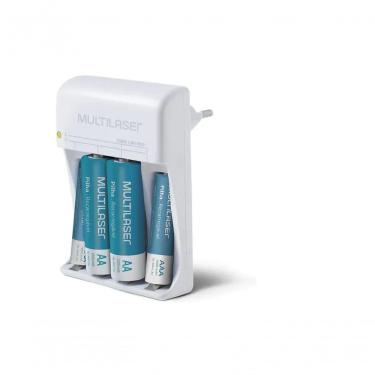 Imagem de Carregador De Pilhas Multilaser 2 X Aa+ 2 X Aaa -