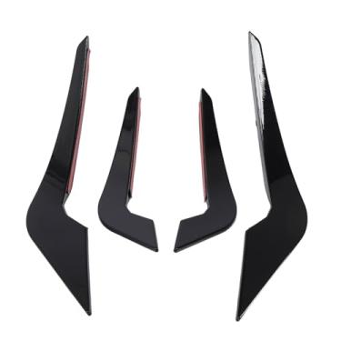 Imagem de Canard de spoiler de para-choque dianteiro, durabilidade superior Sporty Front Bumper Splitter Fin para série 2 M2 F87 2016-2021 (preto brilhante)