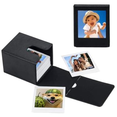 Imagem de WOGOZAN Estojo Para Fotos Fujifilm Instax Link Square Sq40 Sq1 Sq6 Sq10 Sq20 Sp-3, Acessórios Câmera De Filme Instantâneo, Bolsa Proteção Fotos, Pode Conter 80 Filmes (Apenas Um) - Preto