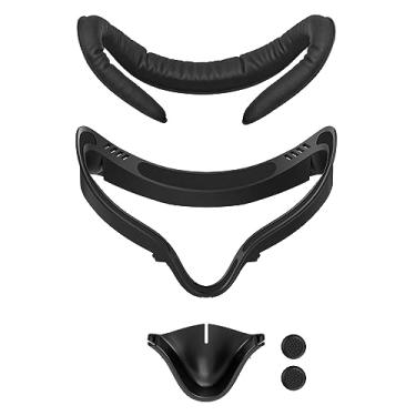 Imagem de Fugedox Almofada Para Proteção Facial E Suporte Interface Com Nariz Antivazamento Acessórios De Realidade Virtual Oculus/Meta Quest 2, Design Circulação Ar