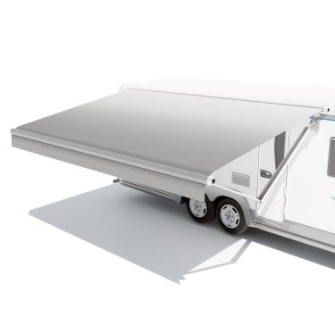 Imagem de CYLAND Substituição De Tecido Para Toldo Rv, Motorizada Trailer Campista, Cobertura Vinil Resistente À Prova Intempéries 18,5 Oz Áreas Externas 15 Pés (Tecido 14 E 2 Polegadas) Cinza Desbotado