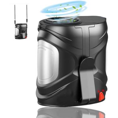 Imagem de Ventilador de cintura portátil AI 2025, ventilador pessoal recarregável com motor sem escova de 6 velocidades 16000RPM, resfriador de cinto vestível em tempo de execução 40H, camisa/cinto/ventilador