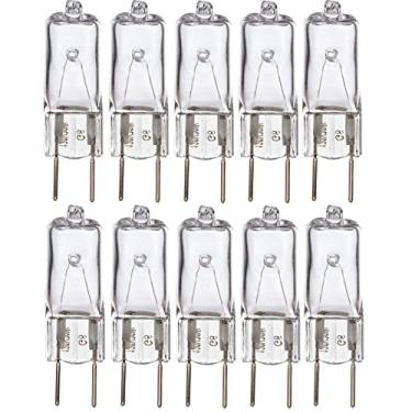 Imagem de Simba Lighting Lâmpada Halógena G8 T4 50 W Jcd Bi-Pin (Pacote Com 10) 4,3 Cm De Comprimento Para Coifas Cozinha, Luminárias Jardim, Mesa E Chão, Arandelas Parede, 120 V Regulável, 2700 K Branco Quen