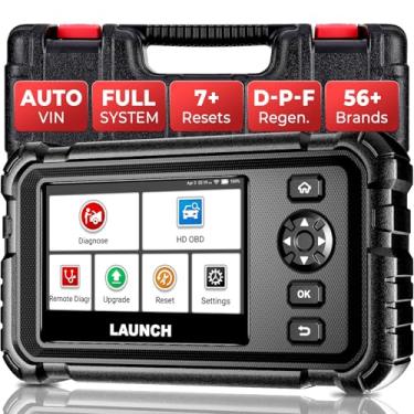 Imagem de LAUNCH CRP129 HD Scanner de caminhão resistente, scanner a diesel de sistema completo com mais de 7 redefinições, D.P.F Regen, ajuste de limite de velocidade, reposição de óleo para veículos