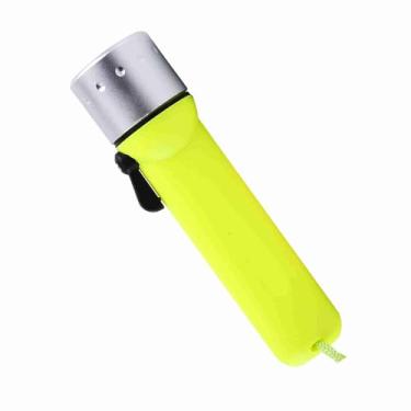 Imagem de Lanterna LED para Mergulho Subaquático Yctze 180LM, Tocha Verde Fluorescente à Prova d'água Com Alça de Mão, Ideal para Exploração Submarina e Subaquática